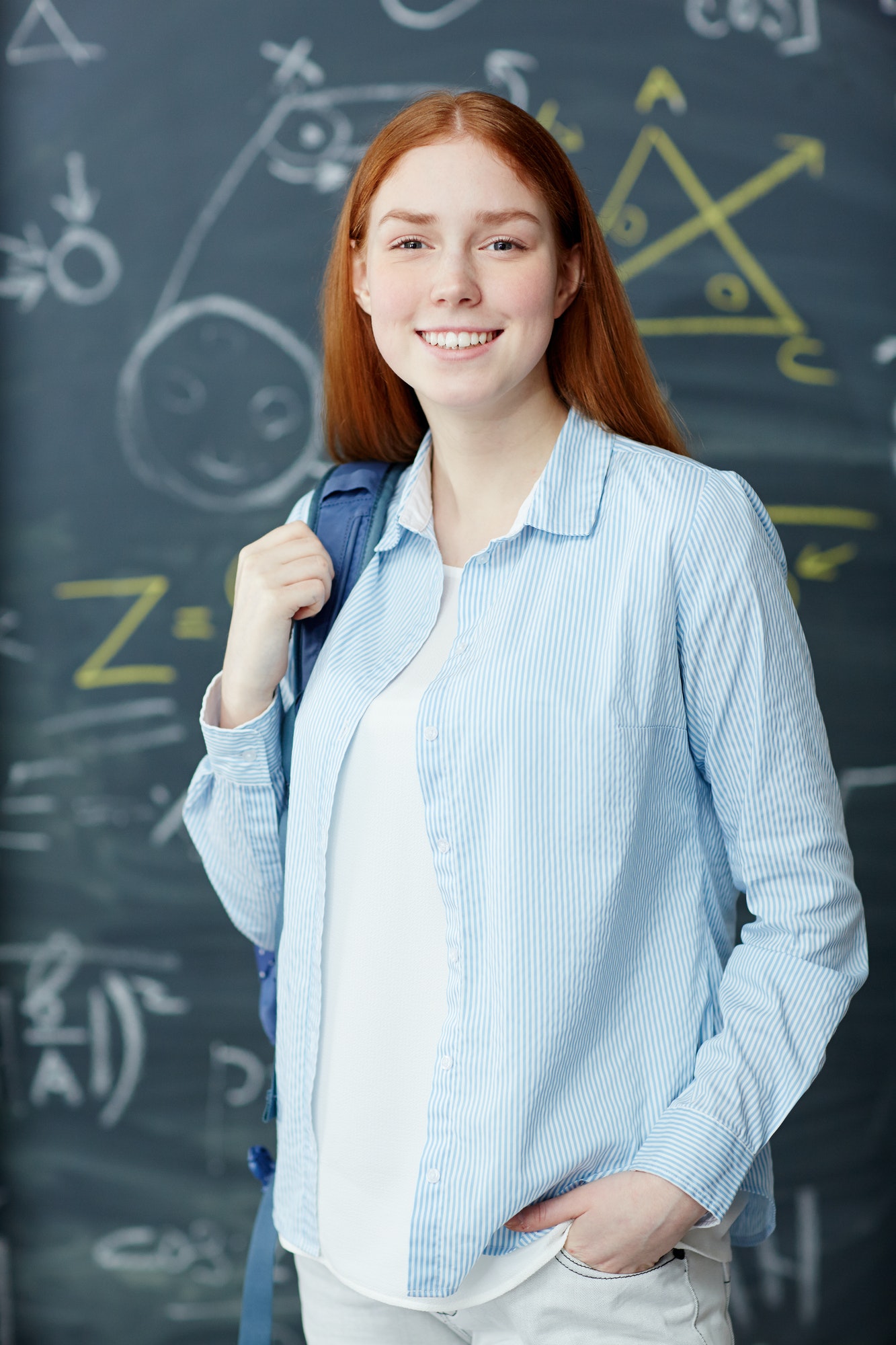 Happy student